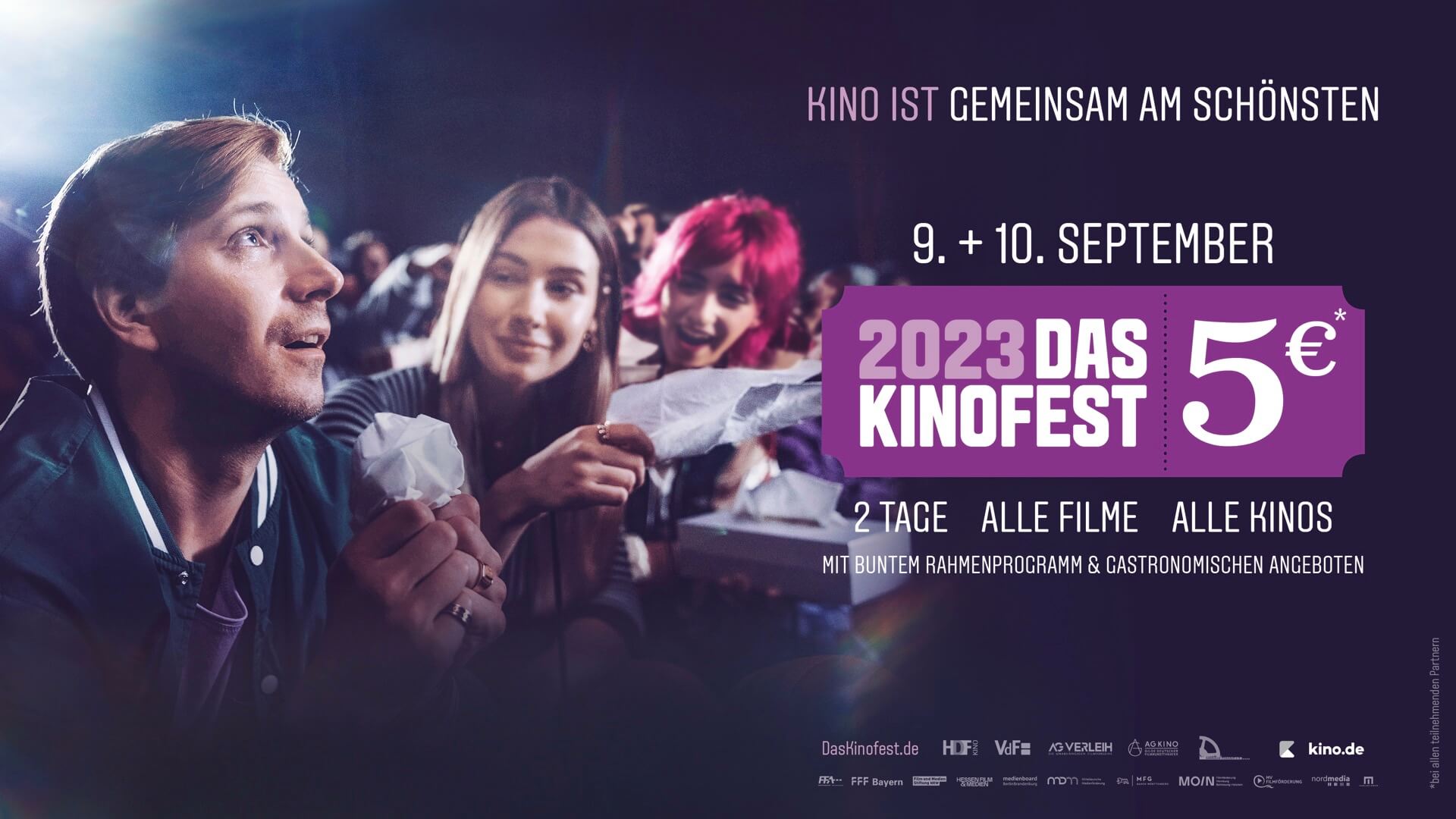  - KINOFEST 2023 – Jeder Film deutschlandweit für 5€ (auch 3D) Jeder Platz (auch D‑Box), Keine Zuschläge – Cinemaxx, Cineplex, Cinestar, UCI uvm 5€